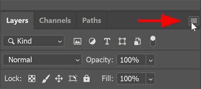 Clicking the menu icon.