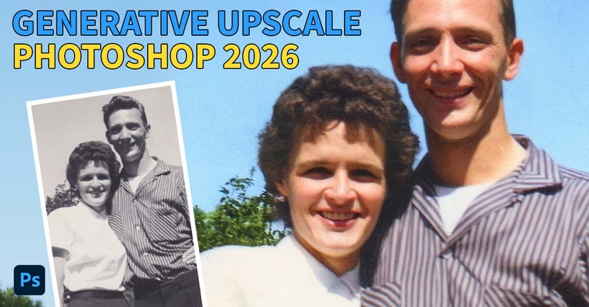How to use Generative Upscale in Photoshop 2026 tutorial