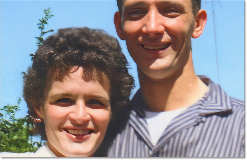 The image upscaled using Generative Upscale with the Topaz Gigapixel mode in Photoshop 2026.