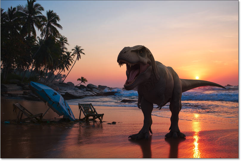 The final result thanks to Harmonize and Generative Fill.