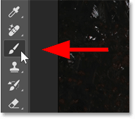 Selecting the Brush Tool.