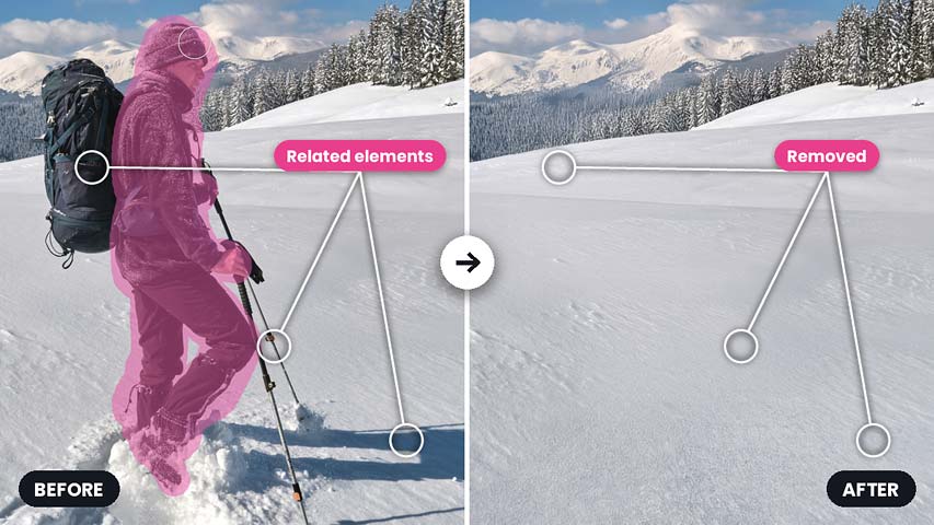 The Photoshop Remove Tool now Removes Related Elements tutorial